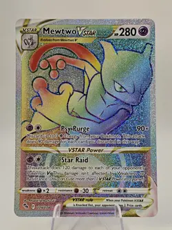 Mewtwo VSTAR (Secret) 079/078 Pokemon GO Holo - See Description - Image 1