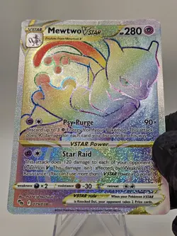 Mewtwo VSTAR (Secret) 079/078 Pokemon GO Holo - See Description - Image 2