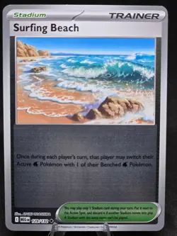 Pokemon TCG Surfing Beach 129/132 Mega Evolutions Reverse Holo NM - Image 1
