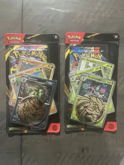 Set Of 2 Pokemon Mega Evolution Premium Checklane Blisters - New - Image 1