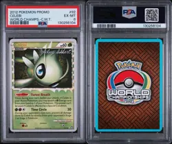 2012 Pokemon World CHAMPIONSHIPS PROMO | C.M.T. CELEBI 92 - PSA 6 - Free Ship - Image 3