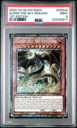 Slifer the Sky Dragon - PSA 9 - RA03-EN244 - Platinum Secret Rare - Yugioh - Image 1