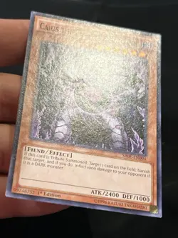 YuGiOh Caius The Shadow Monarch SR01-EN004 1ST EDITION LP - Image 2