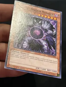 YuGiOh Caius The Shadow Monarch SR01-EN004 1ST EDITION LP - Image 3