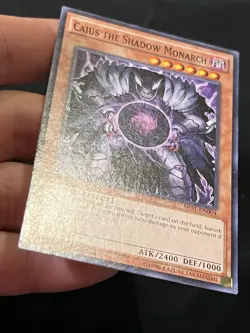 YuGiOh Caius The Shadow Monarch SR01-EN004 1ST EDITION LP - Image 4