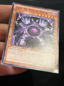 YuGiOh Caius The Shadow Monarch SR01-EN004 1ST EDITION LP - Image 5