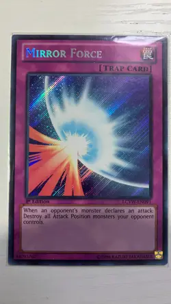 Vintage Yugioh Mirror Force LCYW-EN091 Secret Rare NM - Image 5