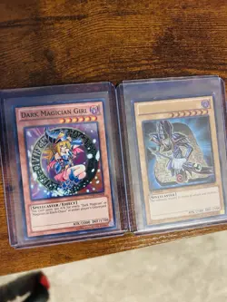 Yu-Gi-Oh! Super Rare Dark Magician Girl & Legendary Rare Dark Magician Set - Image 1