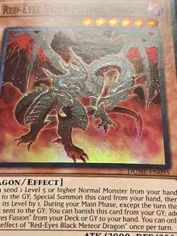 3x Red-Eyes Black Meteor Dragon | DUNE-EN095 | LP | Super Rare | YuGiOh! - Image 2