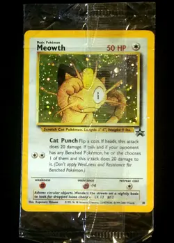 Pokemon Meowth Holo 10 Black Star Promo Nintendo Gameboy Exclusive Holofoil Card - Image 5