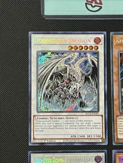 YuGiOh! 4 Secret Rare Card 1st Lot ✨Doomkaiser Dragon, Raviel Lord Of Phantasms - Image 4