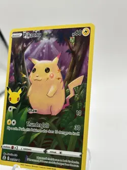 Pokemon TCG Celebrations Pikachu Holo Card 005/025 25th Anniversary - Image 3