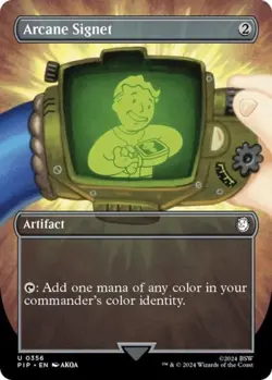 Arcane Signet (Borderless) -Foil Near Mint MTG Universes Beyond: Fallout - Image 1