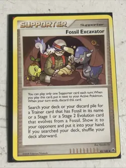 Pokemon Diamond and Pearl Majestic Dawn- Fossil Excavator (Uncommon) Card 82/100 - Image 1