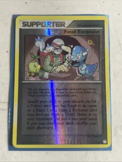 Pokemon Card - Fossil Excavator Mysterious Treasures 111/123 Reverse Holo - Image 1