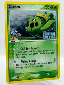 Cacnea 47/100 EX Crystal Guardians Reverse Holo 2006 Vintage Pokemon TCG Card - Image 2