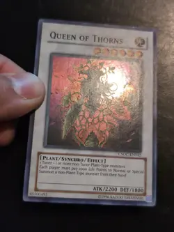 Yu-Gi-Oh! SUPER RARE HOLO CARD QUEEN OF THORNS CSOC-EN042 NM/VLP - Image 2