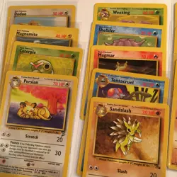 Vintage Pokemon Cards Lot of 12 Base Set 2 & Fossil Unlimited 1999 HP-NM WOTC - Image 4