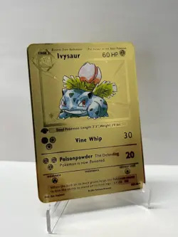 Ivysaur 60HP Metal Pokemon Card-Collectible Gift Display - Image 1