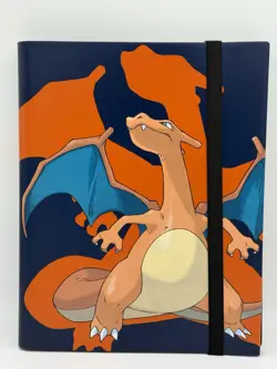 Ultra Pro Pokemon TCG Charizard 9-Pocket Album Binder with Random Trading Cards - Image 1