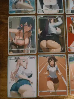 Beautiful Waifu 9 Card Lot - Anime Goddess Cards Sakura Momo Fern Megumin Serena - Image 4