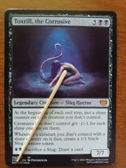 TOXRILL, THE CORROSIVE : MTG altered-art magic card : with Creepy Beauty! - Image 1