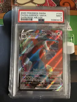 2020 Pokemon Salamence VMAX Darkness Ablaze Mint PSA 9 Card - Image 2