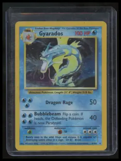 Gyarados 6/102 Holo Rare Base Set WOTC Pokemon Card TCG Vintage 1999. - Image 1