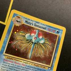 Misty’s Tentacruel 10/132 MP -Vintage Holo Pokemon Card- Gym Heroes *SWIRL* (2a) - Image 1