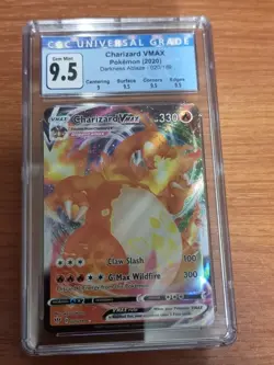 Pokemon TCG Charizard VMAX Darkness Ablaze Card 20/189 CGC 9.5 GEM MINT - Image 1
