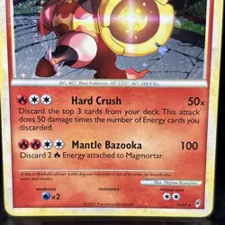 Magmortar 16/95 Holo Rare HP 2011 HGSS: Call of Legends set Pokemon TCG Card - Image 2
