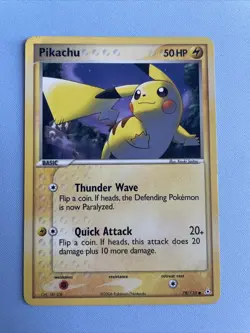 Pikachu 78/110 Holon Phantoms Regular Pokemon TCG Card Common English LP - Image 1