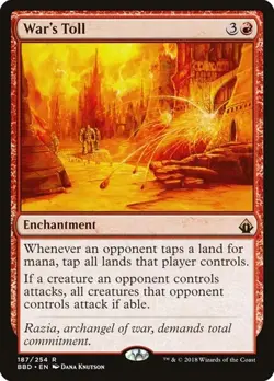 War's Toll BBD NM MTG - Image 1
