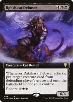 Rakshasa Debaser - Extended Art CMR NM MTG - Image 1