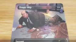 1x Tragic Slip, Secret Lair 7043 Foil, The Office - Kevin, Magic MTG NM 002 - Image 2
