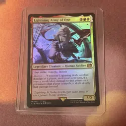 Lightning, Army Of One Foil, MTG Single, FIN 0233 Mythic NM - Image 3