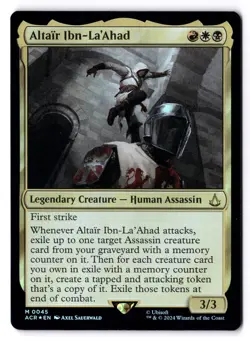 Altair Ibn La'Ahad NM* FOIL Universes Beyond Assassin's Creed 0045 -UnltdCards - Image 1