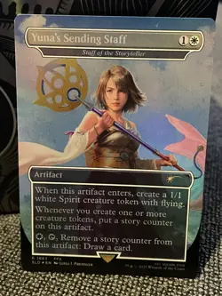 Staff of the Storyteller #1863 FOIL Yuna's Sending MTG Final Fantasy Secret Lair - Image 1