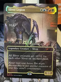 Sliver Legion #1310 FOIL BORDERLESS NM/M MTG Secret Lair Drop Festival in a Box - Image 1