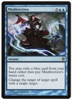 Misdirection 2014 Conspiracy Blue Rare Instant MTG NM AZ1 - Image 1