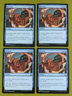 Rewind x4 Modern Masters 2017 4x Playset Magic the Gathering MTG - Image 1