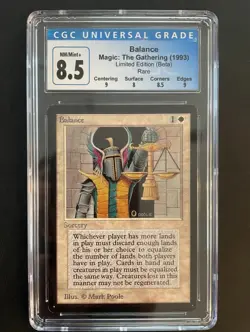 Balance - Beta - NM - CGC 8.5 - Mtg - Image 1