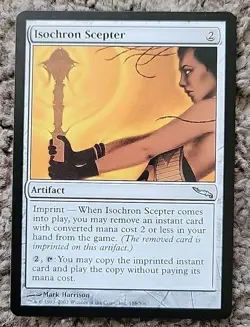 1x MTG NM-LP Magic Isochron Scepter Mirrodin - Image 1