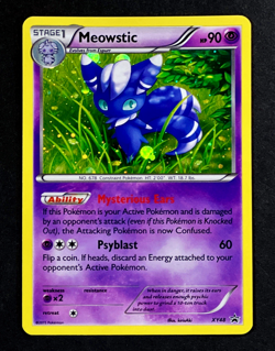 2015 Pokemon MEOWSTIC Black Star Promo HOLO BLEED Misprint ERROR Card #XY48 Rare - Image 4