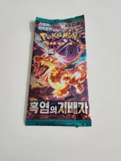 Pokemon Card Ruler of the Black Flame sv3 Factory SEALED Korean Booster Pack., - Image 1