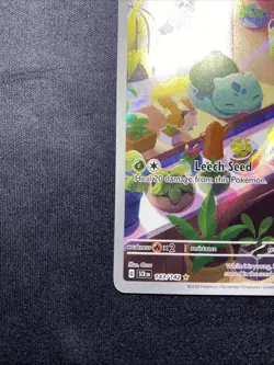Pokemon TCG Bulbasaur Stellar Crown Illustration Card 143/142 Near Mint Holo - Image 3