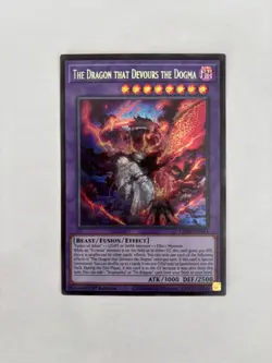 The Dragon that Devours the Dogma CH01-EN041 Secret Rare 1st Ed NM Yugioh - Image 1