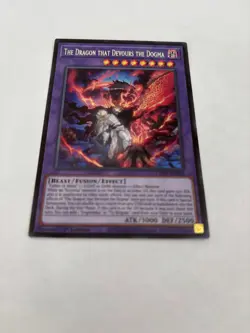 The Dragon that Devours the Dogma CH01-EN041 Secret Rare 1st Ed NM Yugioh - Image 2