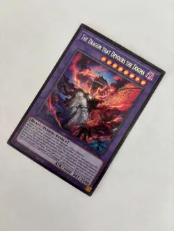 The Dragon that Devours the Dogma CH01-EN041 Secret Rare 1st Ed NM Yugioh - Image 3