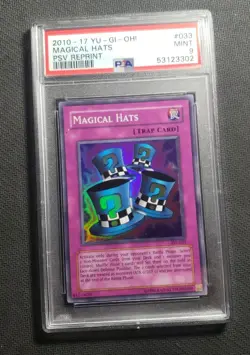 Yu-Gi-Oh! PSV Pharaoh's Servant Magical Hats PSA 9 - MINT YUGIOH 2010-17 REPRINT - Image 1